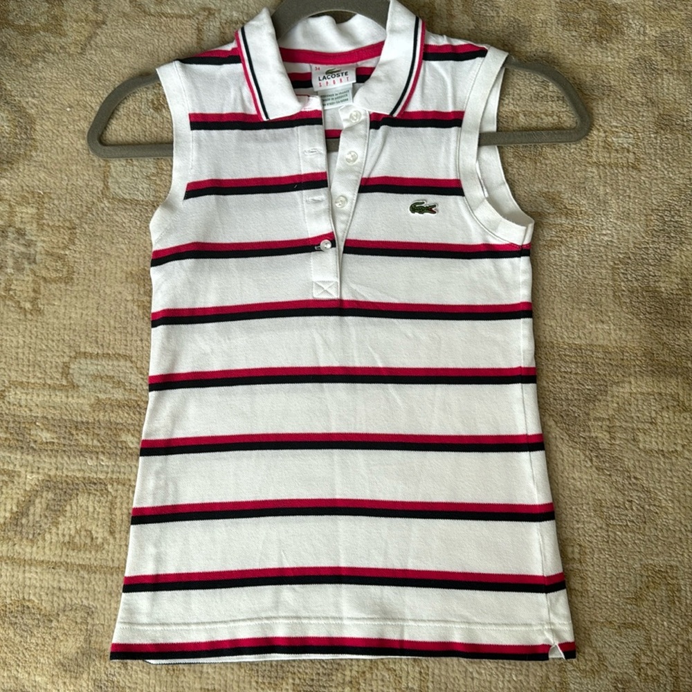 Lacoste sleeveless polo